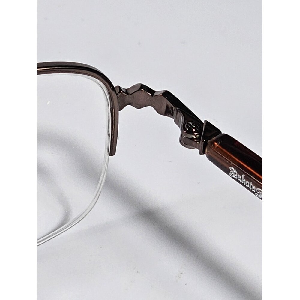 Dakota Smith Liberty Brown Women's 50-20-135 Metal Half Rim Eyeglasses Demo. - Picture 11 of 15